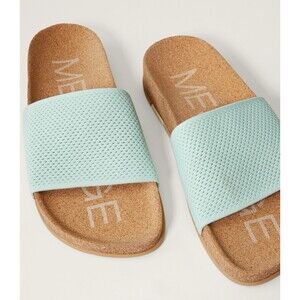 Message Mullen Classic Beautiful Aqua Slide Sandals Size 40 / 9.5 Comfortable